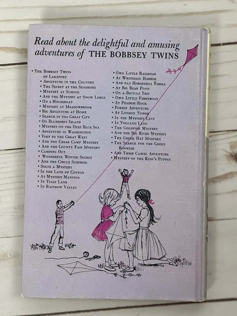Vintage The Bobbsey Twins by Laura Lee Hope Lot 5 Books 1940s-1960's Hard Cover